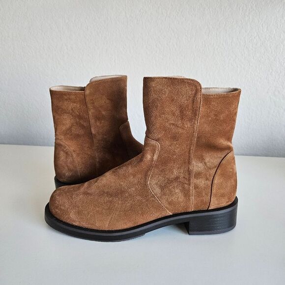 NEW Stuart Weitzman | 5050 Bold Zip Bootie Suede Leather, Womens 9.5B - Picture 1 of 8